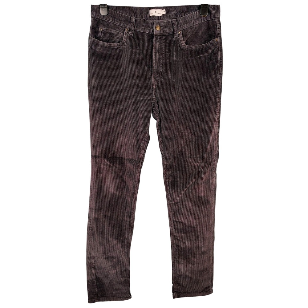 True Craft Mens SZ 34 Corduroy Pants Dark Gray Purple Stretch Gorpcore Retro